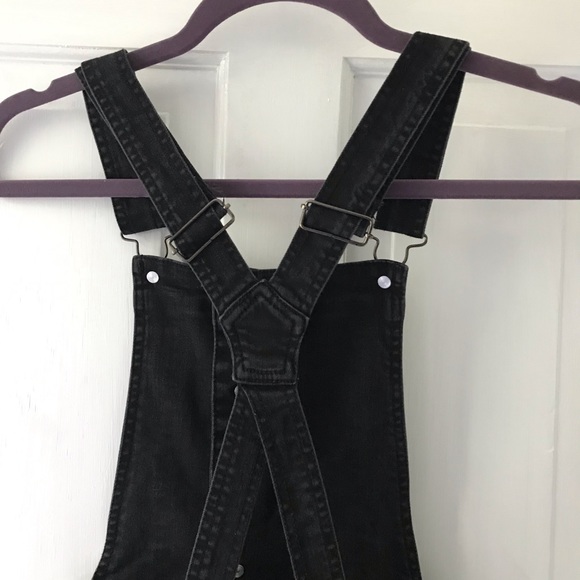 Black washed denim overalls!! - Picture 3 of 3